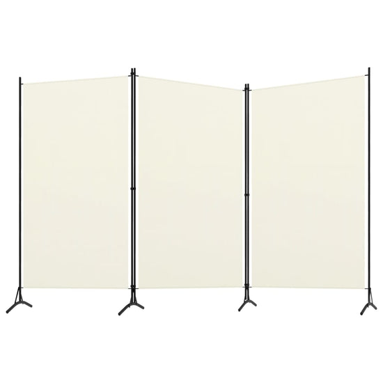 Kamerscherm met 3 panelen 260x180 cm crèmewit MeubelReus