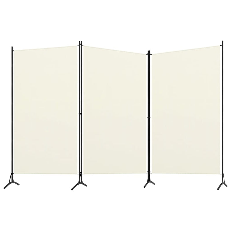Kamerscherm met 3 panelen 260x180 cm crèmewit MeubelReus