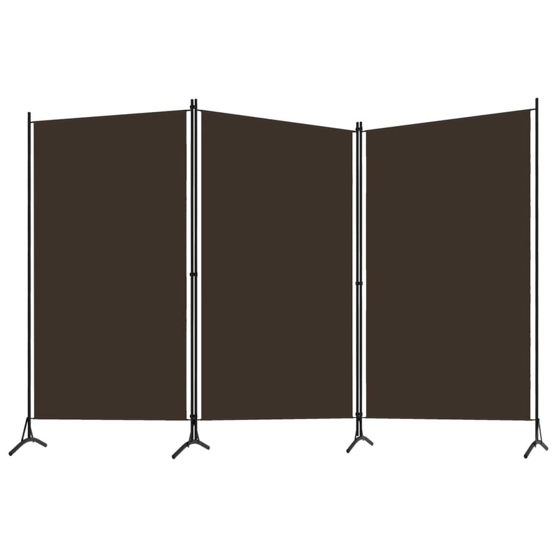 Kamerscherm met 3 panelen 260x180 cm bruin MeubelReus