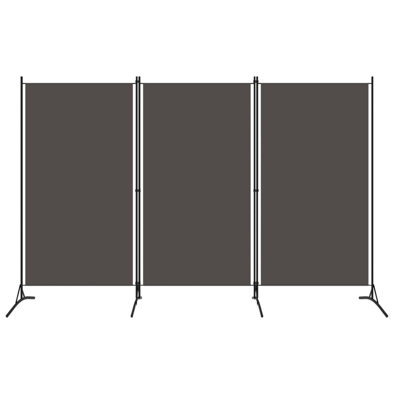 Kamerscherm met 3 panelen 260x180 cm antraciet MeubelReus