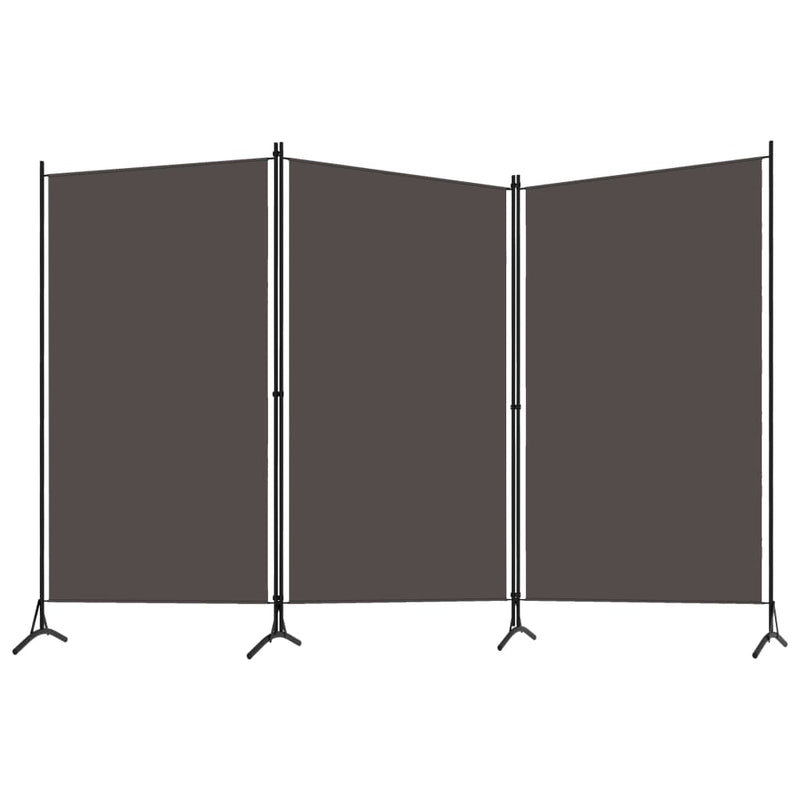 Kamerscherm met 3 panelen 260x180 cm antraciet MeubelReus