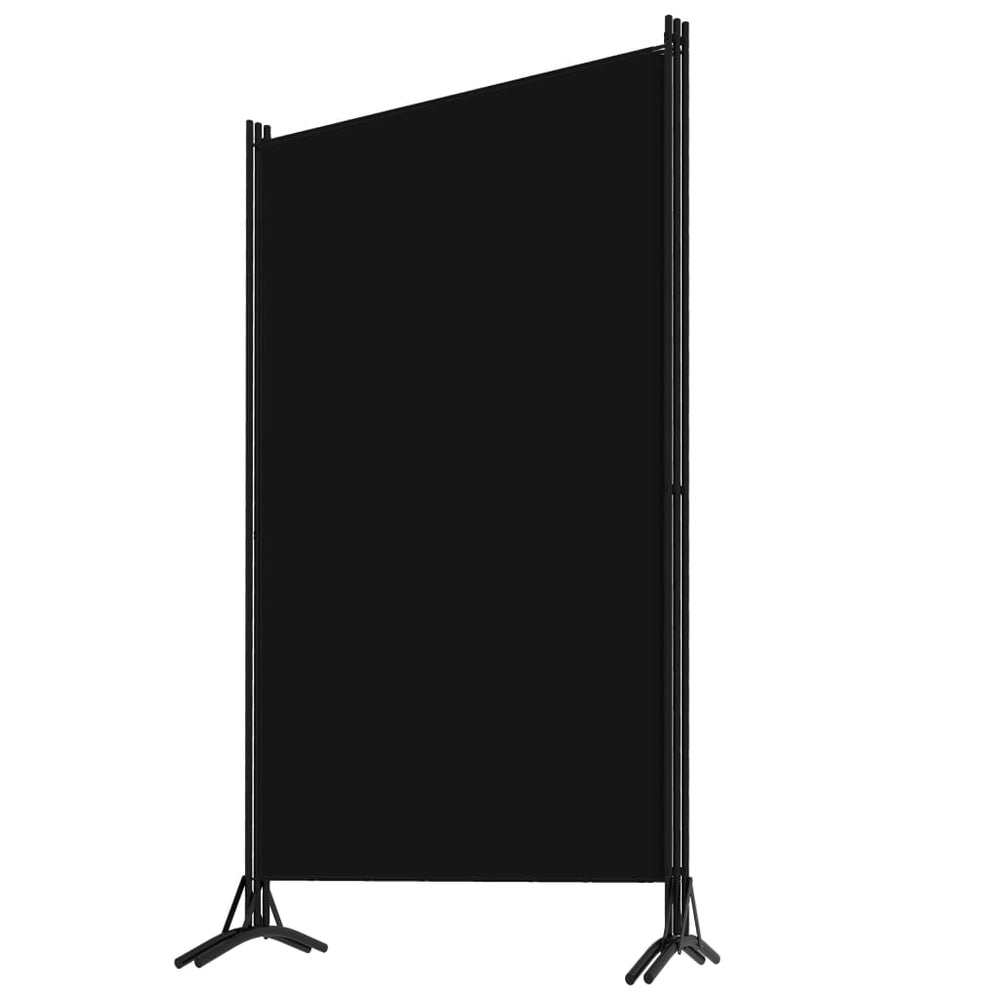 Kamerscherm met 3 panelen 260x180 cm zwart MeubelReus