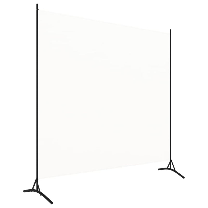 Kamerscherm met 1 paneel 175x180 cm crèmewit