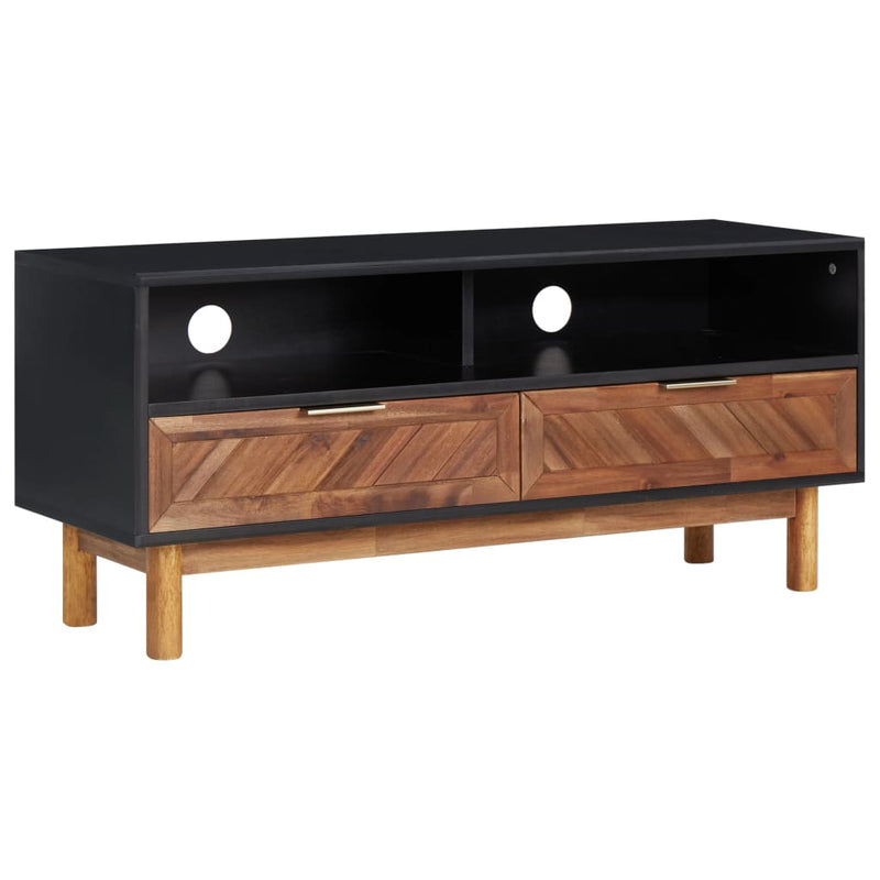 Tv-meubel 100x35x45 cm massief acaciahout en MDF MeubelReus