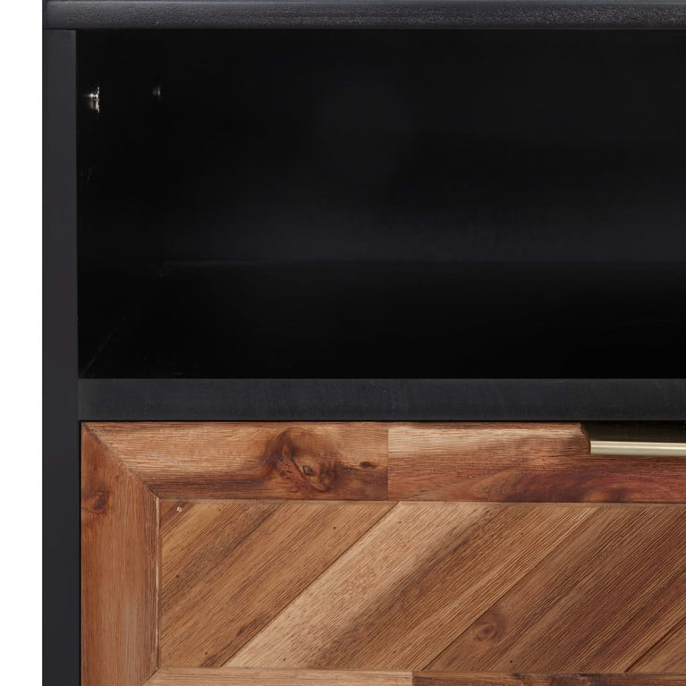 Tv-meubel 100x35x45 cm massief acaciahout en MDF MeubelReus