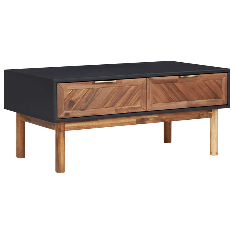 Salontafel 90x50x40 cm massief acaciahout en MDF MeubelReus