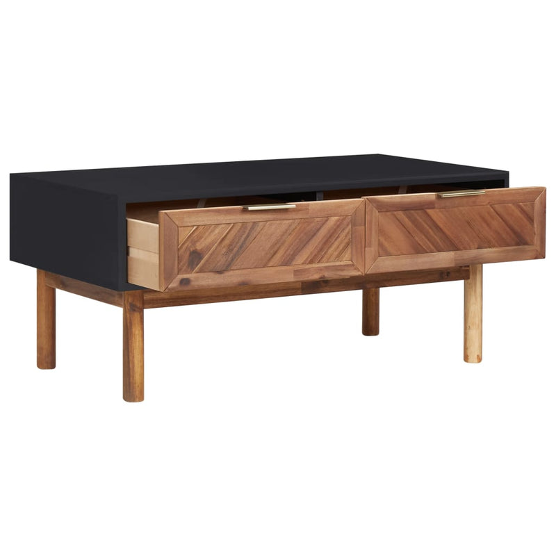 Salontafel 90x50x40 cm massief acaciahout en MDF MeubelReus