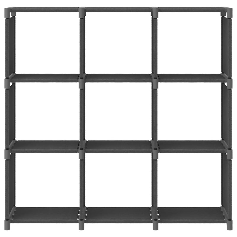 Kast met 9 vakken 103x30x107,5 cm stof grijs MeubelReus