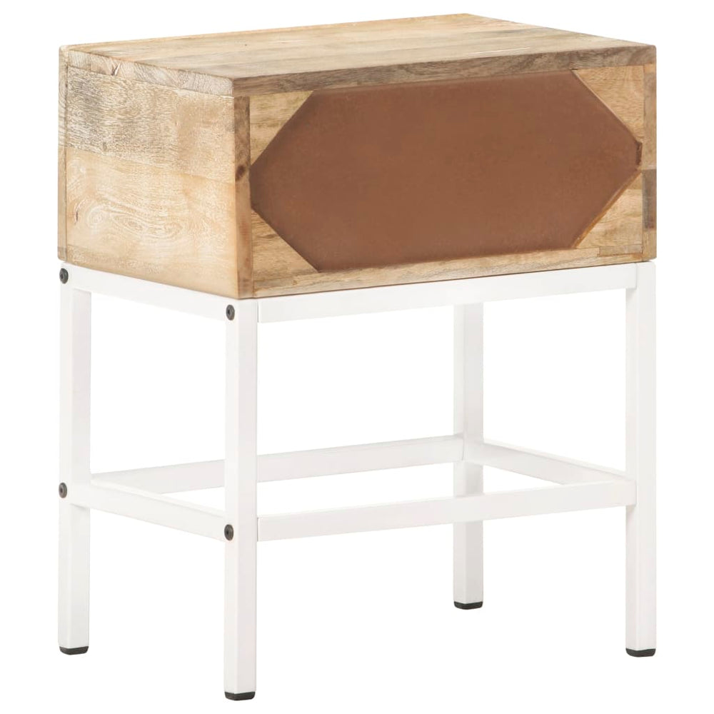 Nachtkastje 40x30x50 cm massief mangohout MeubelReus