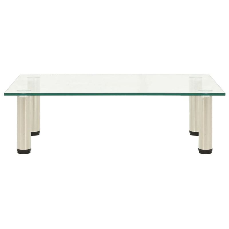 Tv-meubel 60x35x17 cm gehard glas transparant