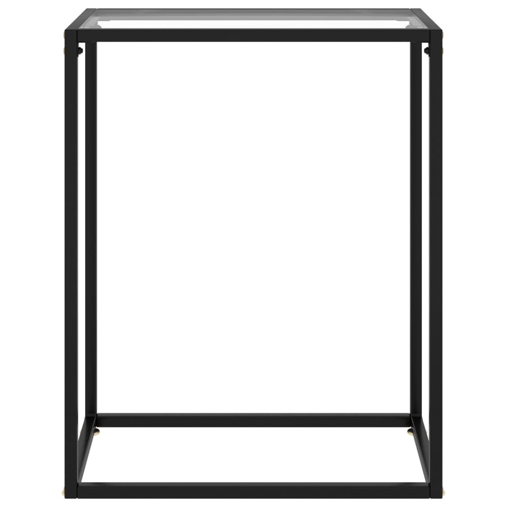 Wandtafel 60x35x75 cm gehard glas transparant MeubelReus