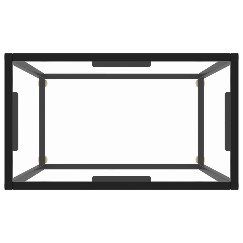 Wandtafel 60x35x75 cm gehard glas transparant MeubelReus