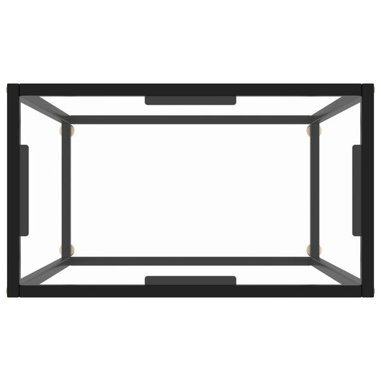 Wandtafel 60x35x75 cm gehard glas transparant MeubelReus