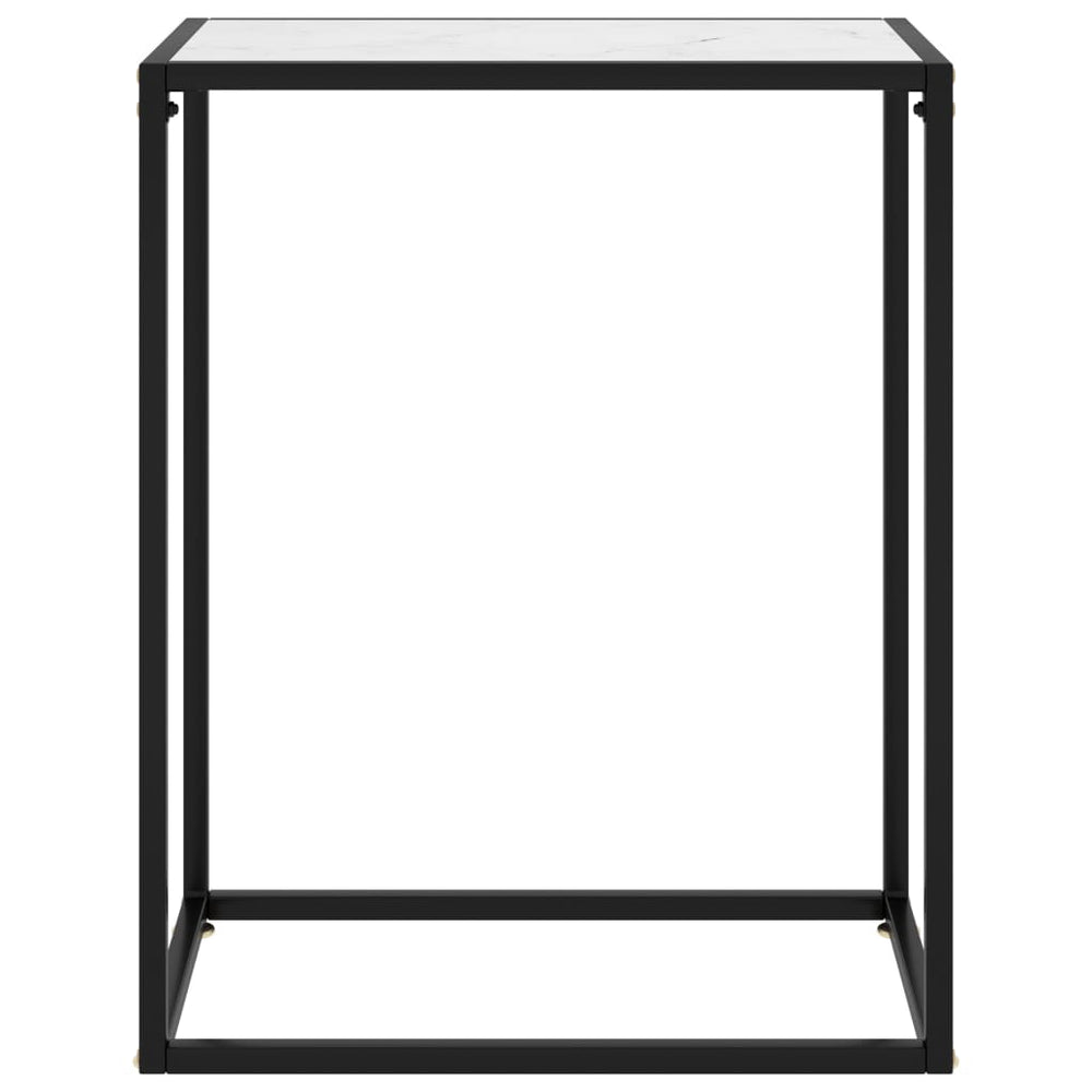 Wandtafel 60x35x75 cm gehard glas wit MeubelReus