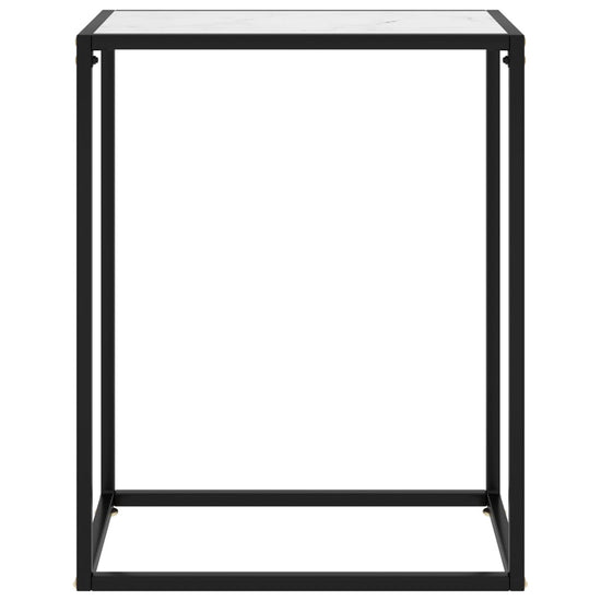 Wandtafel 60x35x75 cm gehard glas wit MeubelReus