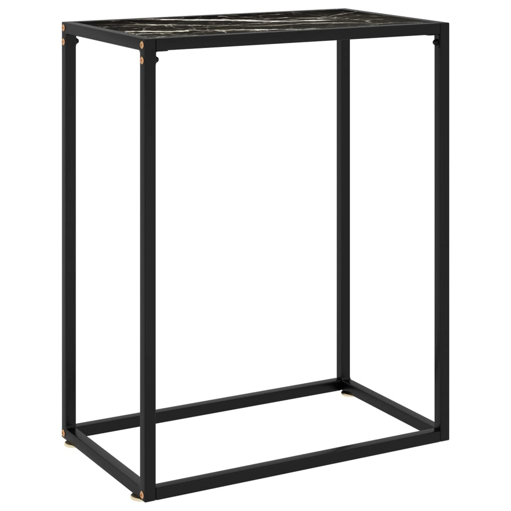 Wandtafel 60x35x75 cm gehard glas zwart MeubelReus