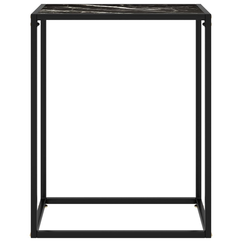 Wandtafel 60x35x75 cm gehard glas zwart MeubelReus