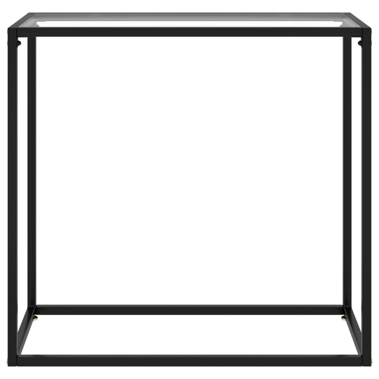 Wandtafel 80x35x75 cm gehard glas transparant MeubelReus