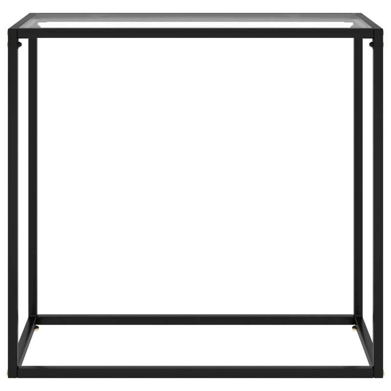 Wandtafel 80x35x75 cm gehard glas transparant MeubelReus