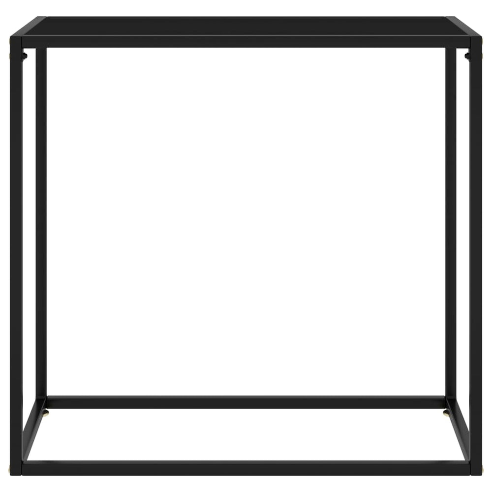 Wandtafel 80x35x75 cm gehard glas zwart MeubelReus