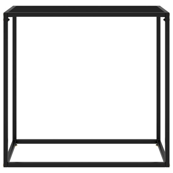 Wandtafel 80x35x75 cm gehard glas zwart MeubelReus