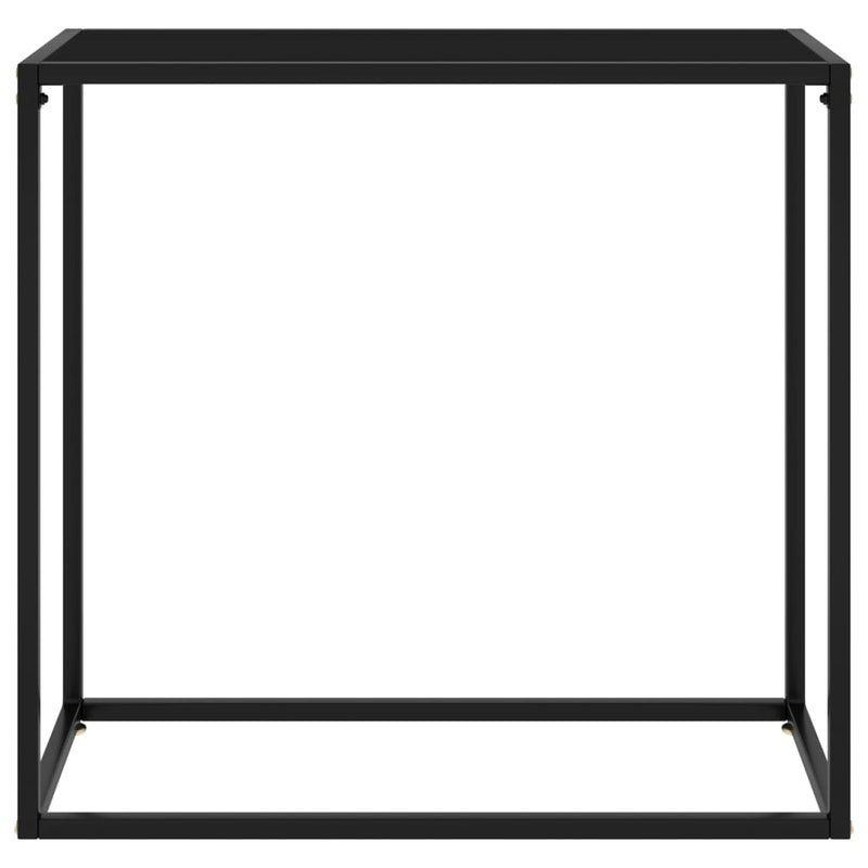 Wandtafel 80x35x75 cm gehard glas zwart MeubelReus