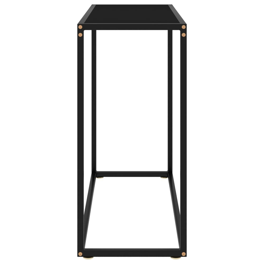 Wandtafel 80x35x75 cm gehard glas zwart MeubelReus