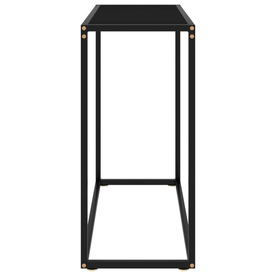 Wandtafel 80x35x75 cm gehard glas zwart MeubelReus