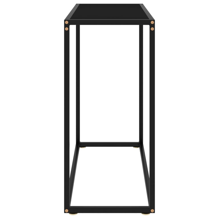 Wandtafel 80x35x75 cm gehard glas zwart MeubelReus