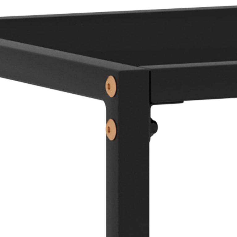 Wandtafel 80x35x75 cm gehard glas zwart MeubelReus