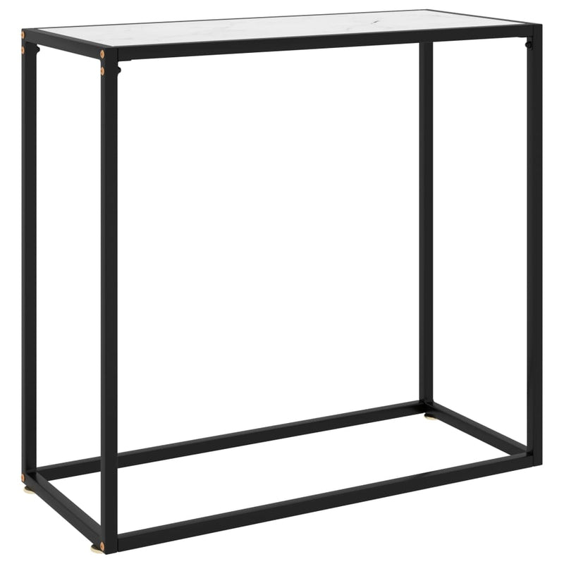 Wandtafel 80x35x75 cm gehard glas wit MeubelReus