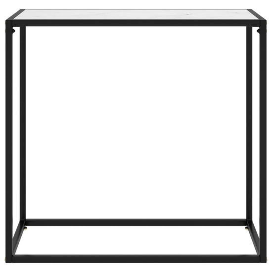 Wandtafel 80x35x75 cm gehard glas wit MeubelReus