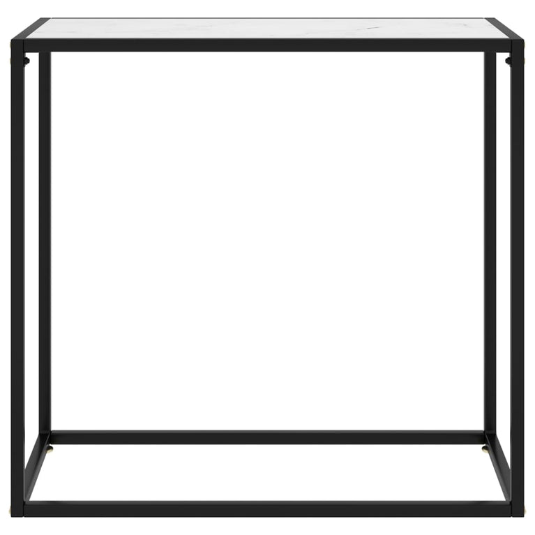 Wandtafel 80x35x75 cm gehard glas wit MeubelReus