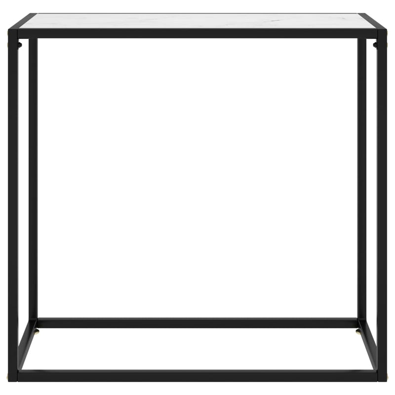 Wandtafel 80x35x75 cm gehard glas wit MeubelReus