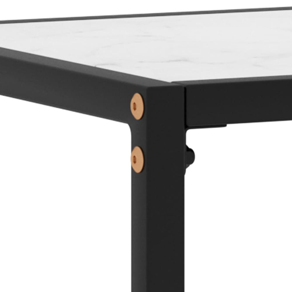 Wandtafel 80x35x75 cm gehard glas wit MeubelReus