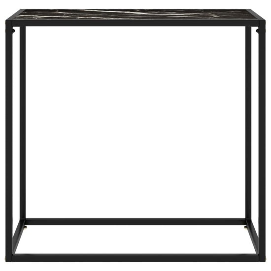 Wandtafel 80x35x75 cm gehard glas zwart MeubelReus