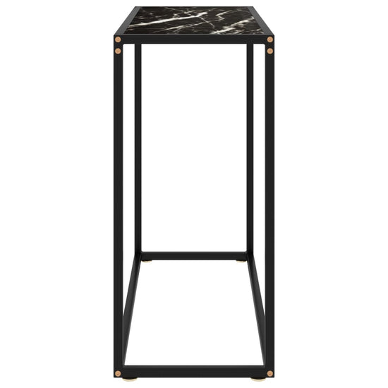 Wandtafel 80x35x75 cm gehard glas zwart MeubelReus