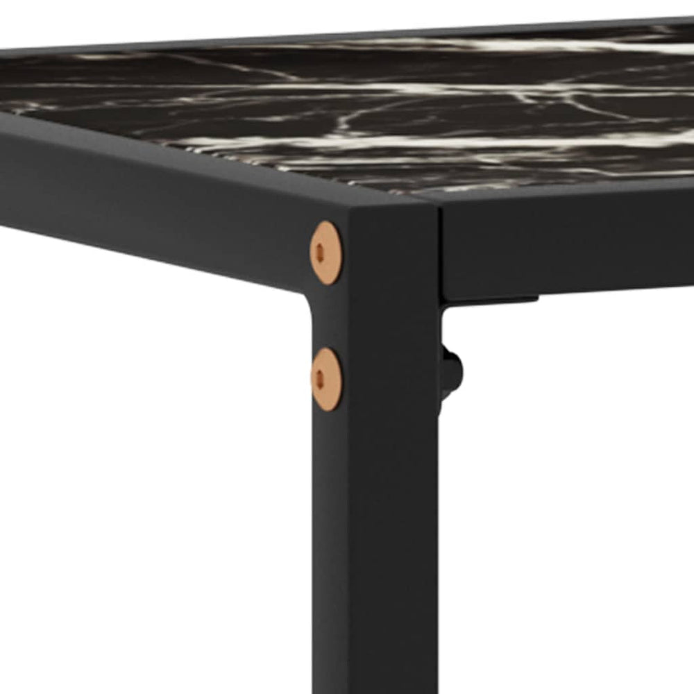 Wandtafel 80x35x75 cm gehard glas zwart MeubelReus
