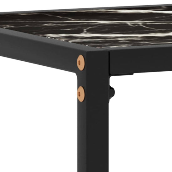 Wandtafel 80x35x75 cm gehard glas zwart MeubelReus