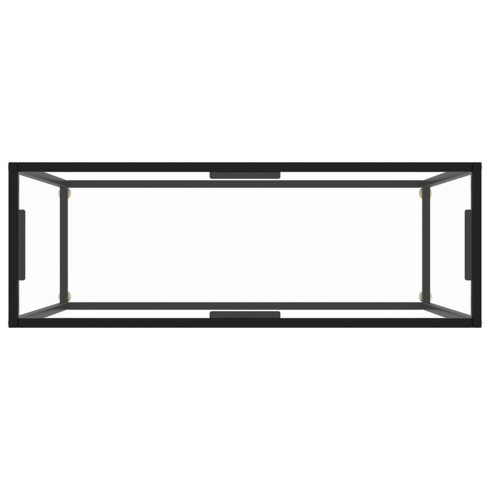 Wandtafel 100x35x75 cm gehard glas transparant MeubelReus