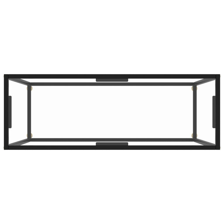 Wandtafel 100x35x75 cm gehard glas transparant MeubelReus