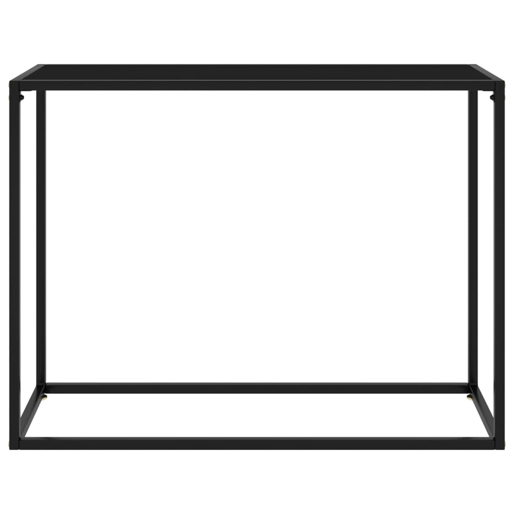 Wandtafel 100x35x75 cm gehard glas zwart MeubelReus