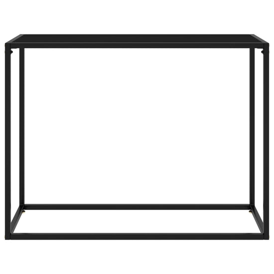 Wandtafel 100x35x75 cm gehard glas zwart MeubelReus