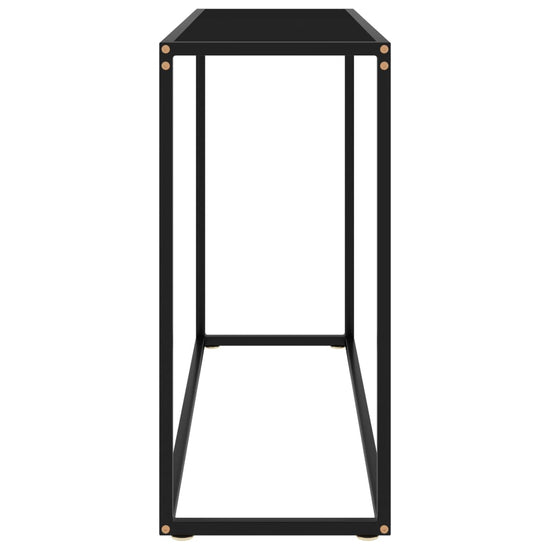 Wandtafel 100x35x75 cm gehard glas zwart MeubelReus