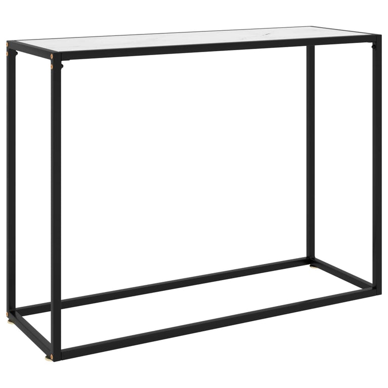 Wandtafel 100x35x75 cm gehard glas wit MeubelReus