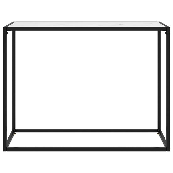 Wandtafel 100x35x75 cm gehard glas wit MeubelReus