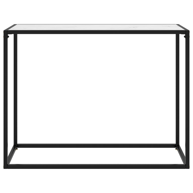 Wandtafel 100x35x75 cm gehard glas wit MeubelReus