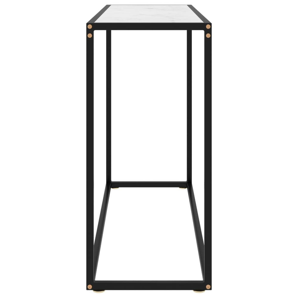 Wandtafel 100x35x75 cm gehard glas wit MeubelReus