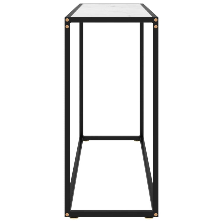 Wandtafel 100x35x75 cm gehard glas wit MeubelReus