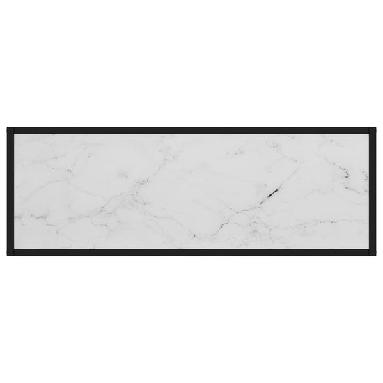 Wandtafel 100x35x75 cm gehard glas wit MeubelReus